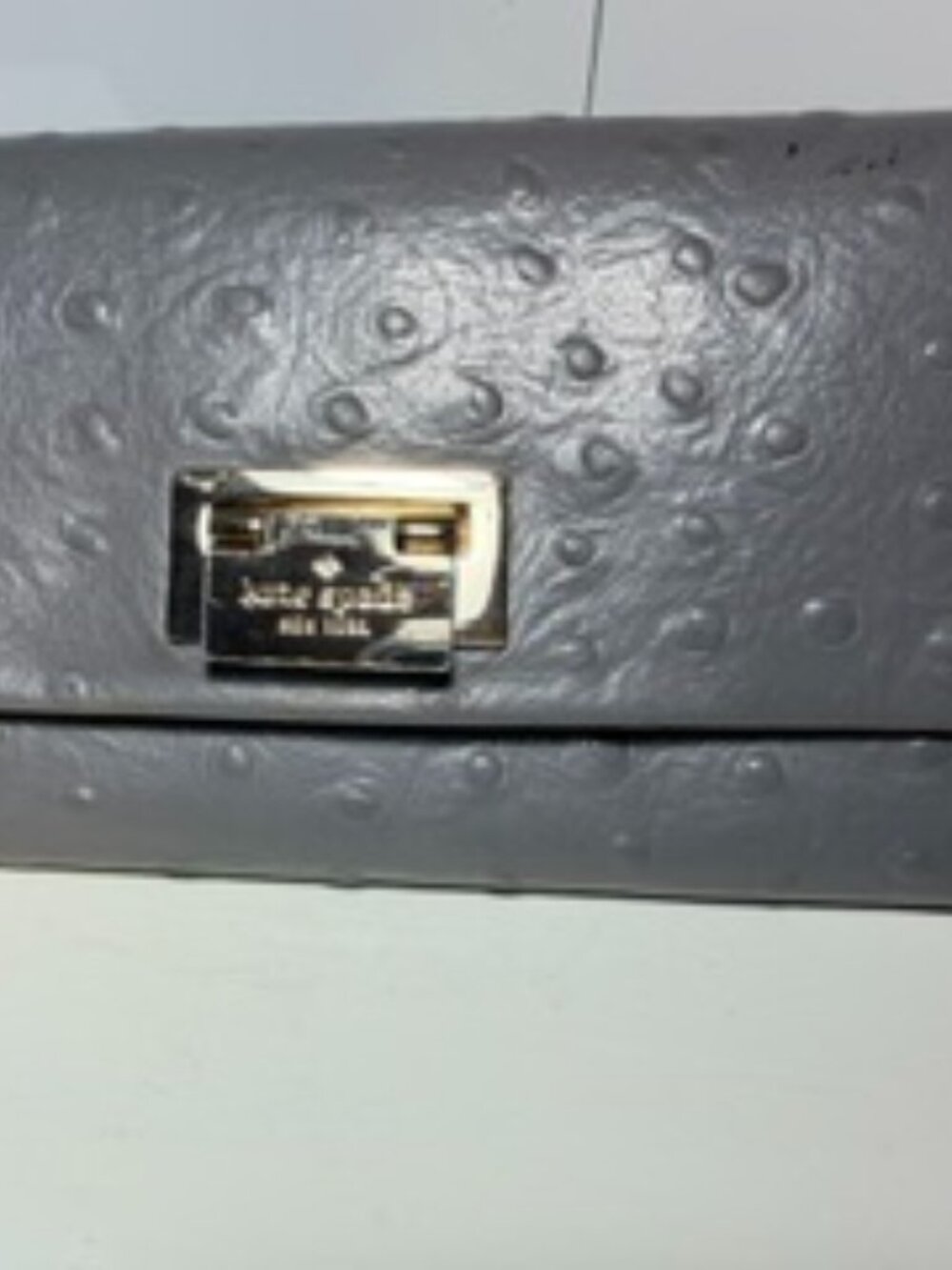 Kate Spade Grey leather wallet
